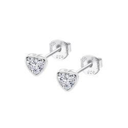 Pendientes Plata Lotus LP2000-4/1 Corazón Circonita