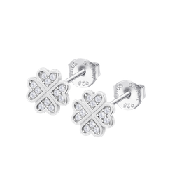 Pendientes Plata Lotus LP3052-4/1 Trébol Circonitas