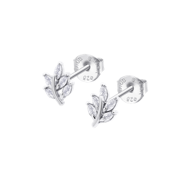 Pendientes Plata Lotus LP3086-4/1 Hojas Circonitas