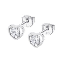 Pendientes Plata Lotus LP3092-4/1 Corazón - Circonita