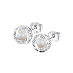 Pendientes Plata Lotus LP3095-4/1 Perla Circonitas