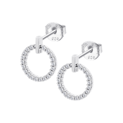 Pendientes Plata Lotus LP3100-4/1 Círculo Circonitas