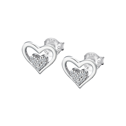 Pendientes Plata Lotus LP3124-4/1 Corazón Circonitas