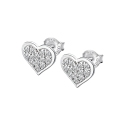 Pendientes Plata Lotus LP3125-4/1 Corazón Circonitas