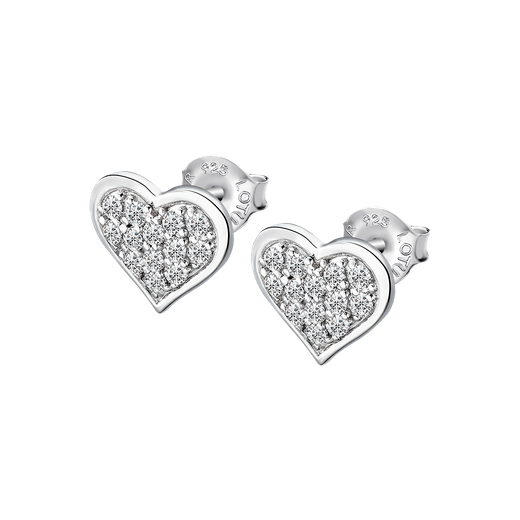 Pendientes Plata Lotus LP3125-4/1 Corazón Circonitas