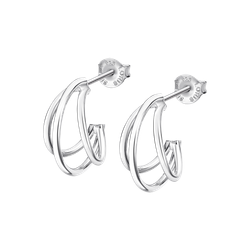 Pendientes Plata Lotus LP3282-4/1 Medio Aro Triple