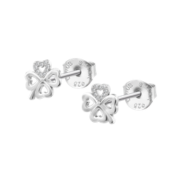 Pendientes Plata Lotus LP3305-4/1 Trébol Circonitas