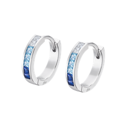 Pendientes Plata Lotus LP3396-4/6 Aro Circonitas Azules