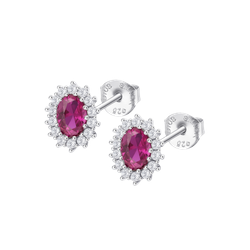 Pendientes Plata Lotus LP3459-4/4 Circonitas Rosada Bicolor Blancas