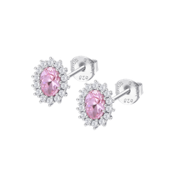 Pendientes Plata Lotus LP3459-4/6 Circonitas Lila Bicolor Blancas