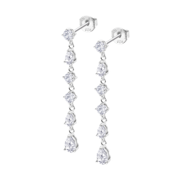 Pendientes Plata Lotus LP3622-4/1 Colgante Circonitas