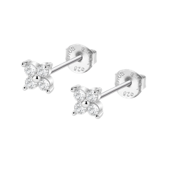 Pendientes Plata Lotus LP3749-4/1 Flor Circonitas