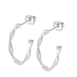 Pendientes Plata Lotus LP3781-4/3 Aro Abierto Entorchado