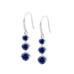 Pendientes Plata Lotus LP3785-4/2 Colgante Circonitas Azules