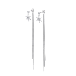 Pendientes Plata Lotus LP3801-4/1 Estrella Colgante Cadena