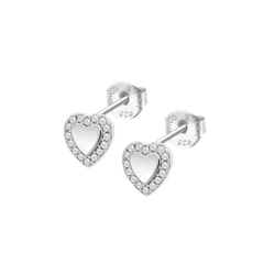 Pendientes Plata Lotus LP3877-4/1 Corazón Circonitas