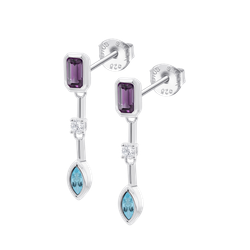 Pendientes Plata Lotus LP3882-4/1 Colgante Circonitas Multicolor