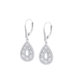 Pendientes Plata Lotus LP3883-4/1 Colgante Gota Circonitas