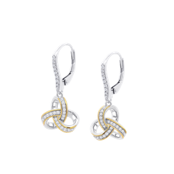 Pendientes Plata Lotus LP3888-4/1 Colgante Lazo Eterno Circonitas