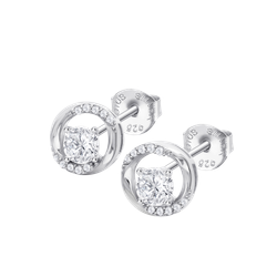 Pendientes Plata Lotus LP3910-4/1 Círculo Circonitas