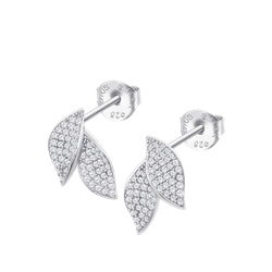 Pendientes Plata Lotus LP3911-4/1 Hojas Circonitas