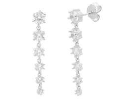 Pendientes Liska Plata LPZ180A Circonitas