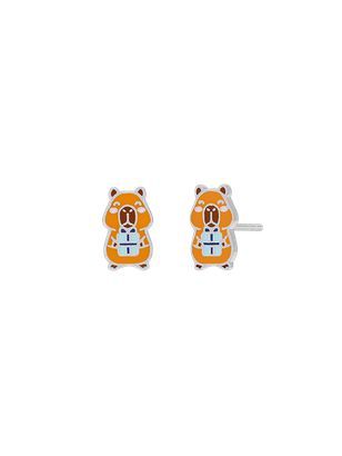 Pendientes Plata Marea Niña D03601/DE Capibara Esmaltado
