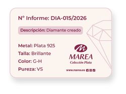 Pendientes Plata Marea Niña D04201/AA Corazón C. Diamante Laboratorio G-H VS