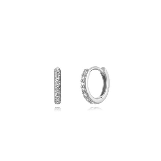 Pendientes Plata Mujer 11mm PEZ1343RHXX11 Aro Circonitas
