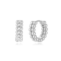 Pendientes Plata Mujer 13mm PEL1253RHXX13 Aro Bolitas En Brillo