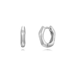 Pendientes Plata Mujer 13mm PEL1103RH Aro En Brillo