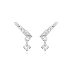 Pendientes Plata Mujer 13mm PEZ1474RH Circonitas
