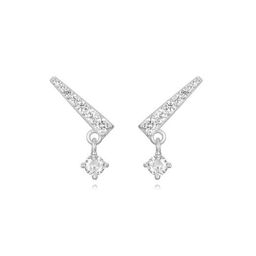 Pendientes Plata Mujer 13mm PEZ1474RH Circonitas