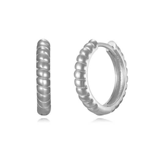 Pendientes Plata Mujer 16mm PEL1165RHXX16 Aro En Brillo