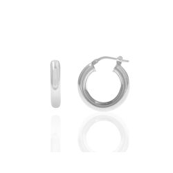 Pendientes Plata Mujer 20mm PEL0123RHXX20 Aro En Brillo