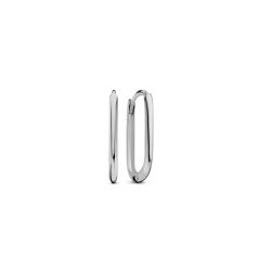 Pendientes Plata Mujer 20mm PEL1278RHXX20 Aro Rectangular En Brillo