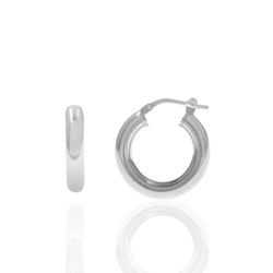 Pendientes Plata Mujer 23mm PEL0001RHXX23 Aro En Brillo