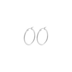 Pendientes Plata Mujer 25mm PEL1203PLXX25 Aro En Brillo
