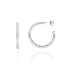 Pendientes Plata Mujer 26mm PEL0146RHXX26 Aro Abierto En Brillo