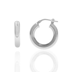 Pendientes Plata Mujer 28mm PEL0001RHXX28 Aro En Brillo