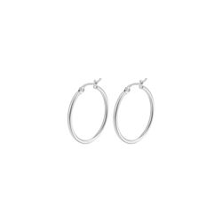 Pendientes Plata Mujer 30mm PEL1203PLXX30 Aro En Brillo
