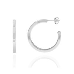 Pendientes Plata Mujer 31mm PEL0146RHXX31 Aro Abierto En Brillo
