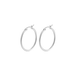 Pendientes Plata Mujer 40mm PEL1203PLXX40 Aro En Brillo