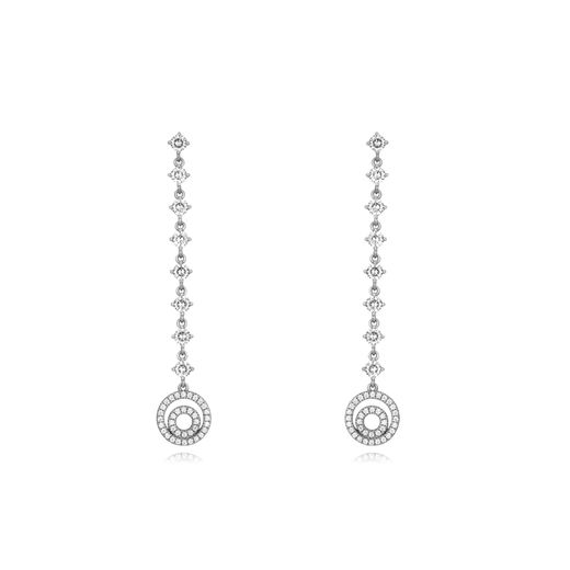 Pendientes Plata Mujer 55mm PEZ1272RH Circonitas