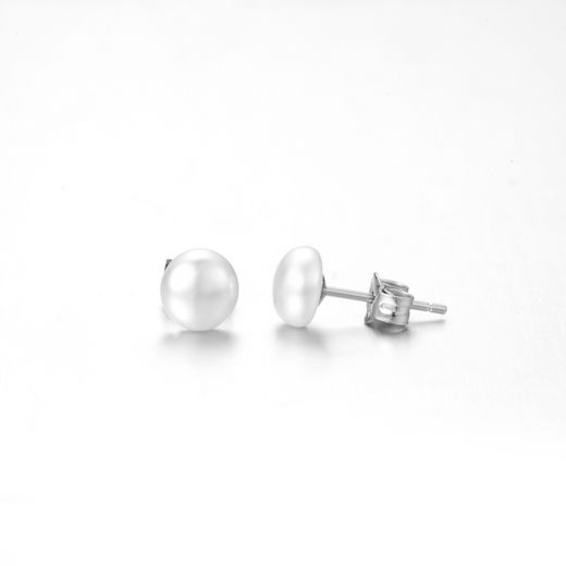 Pendientes Plata Mujer 5mm PEM0273RHPA05 Perla Cultivada