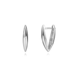 Pendientes Plata Mujer 7x16mm PEL1255RH16 Aro Triángulo En Brillo