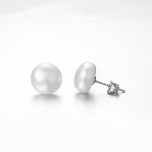 Pendientes Plata Mujer 9mm PEM0273RHPA09 Perla Cultivada