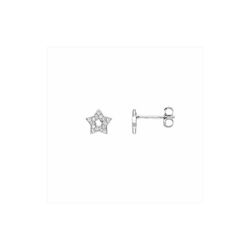 Pendientes Plata Mujer E21719 Estrella Calada C. Circonitas