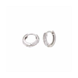 Pendientes Plata Mujer E26261 Aro C. Circonitas