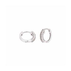 Pendientes Plata Mujer E26262 Aro C. Circonitas